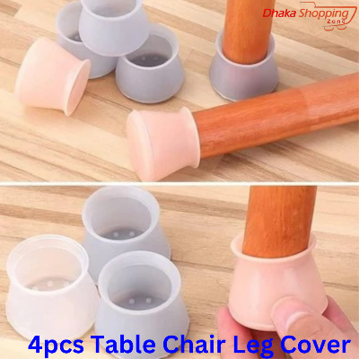 Picture of 4pcs Table Chair Leg Cover Silicone Cap Pad Table Cover Floor Protector White Furniture Legs Protective Cover -  Furniture Protectors & Parts -  NR Mart-2024 - Multicolor