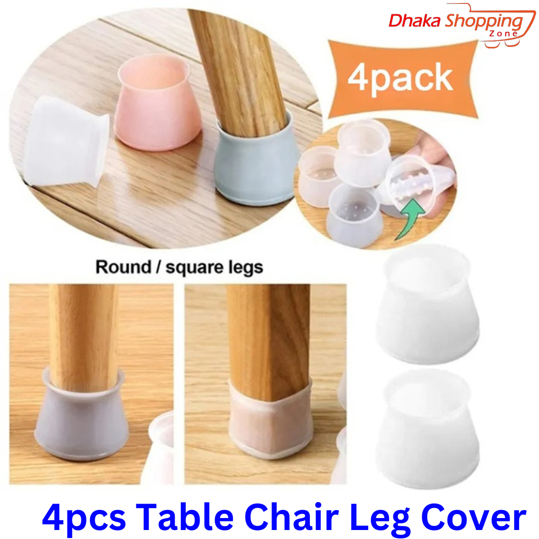 Picture of 4pcs Table Chair Leg Cover Silicone Cap Pad Table Cover Floor Protector White Furniture Legs Protective Cover -  Furniture Protectors & Parts -  NR Mart-2024 - Multicolor