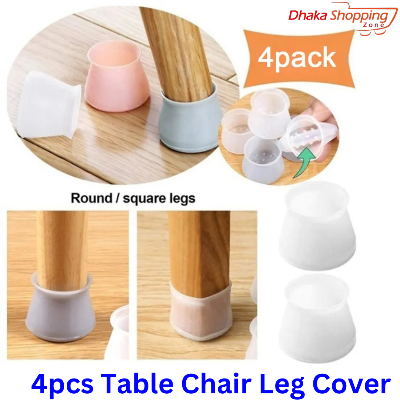 Picture of 4pcs Table Chair Leg Cover Silicone Cap Pad Table Cover Floor Protector White Furniture Legs Protective Cover -  Furniture Protectors & Parts -  NR Mart-2024 - Multicolor