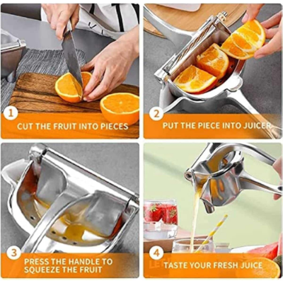 Picture of Aluminum Alloy Lemon Juicer Manual Pomegranate Juice Squeezer Pressure Lemon Sugar Cane Juice Kitchen Fruit Tool High Quality By NR Mart-2024 - Multicolor
