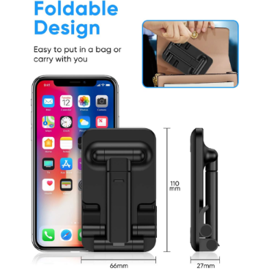 Picture of Cell Phone Stand, Foldable Portable Desktop Stand Adjustable Height and Angle Phone Holder for Desk Sturdy Stand Compatible with Smartphone/iPad/Kindle/Tablet -Docks & Stands - NR Mart-2024 - Multicolor