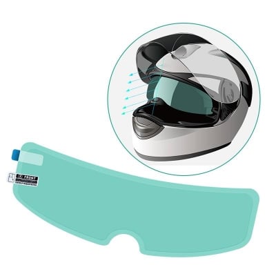 Picture of Light Green Universal Anti Fog Rainproof Helmet Shield Film Raining Fog Anti Film for Helmet Visor Film Protection Sticker Lens Shield - NR Mart-2024 - Multicolor