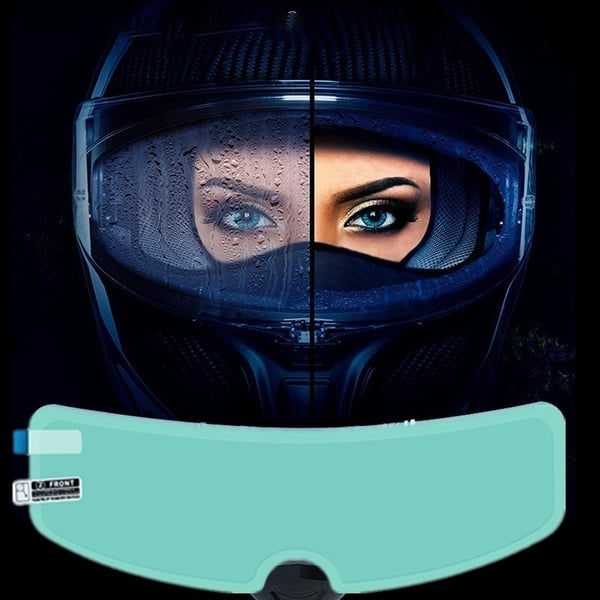 Picture of Light Green Universal Anti Fog Rainproof Helmet Shield Film Raining Fog Anti Film for Helmet Visor Film Protection Sticker Lens Shield - NR Mart-2024 - Multicolor