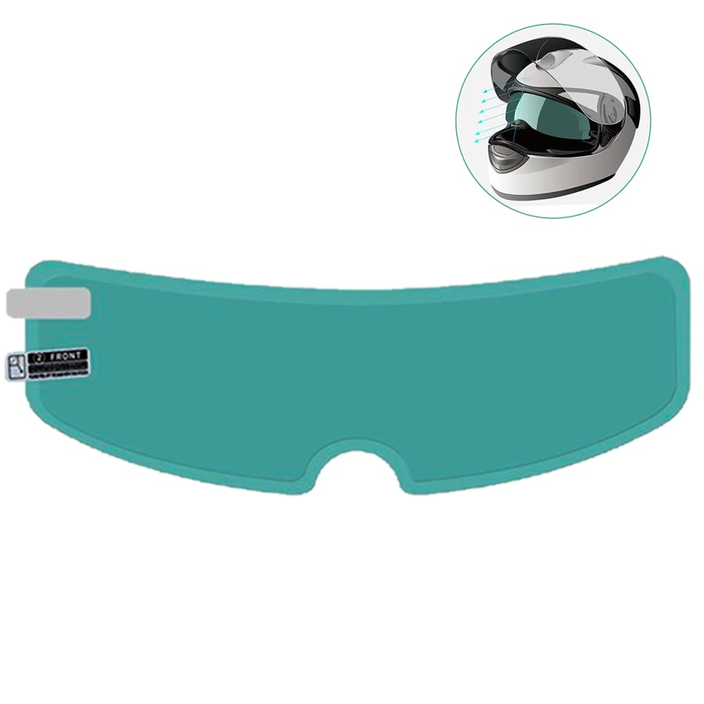 Picture of Light Green Universal Anti Fog Rainproof Helmet Shield Film Raining Fog Anti Film for Helmet Visor Film Protection Sticker Lens Shield - NR Mart-2024 - Multicolor