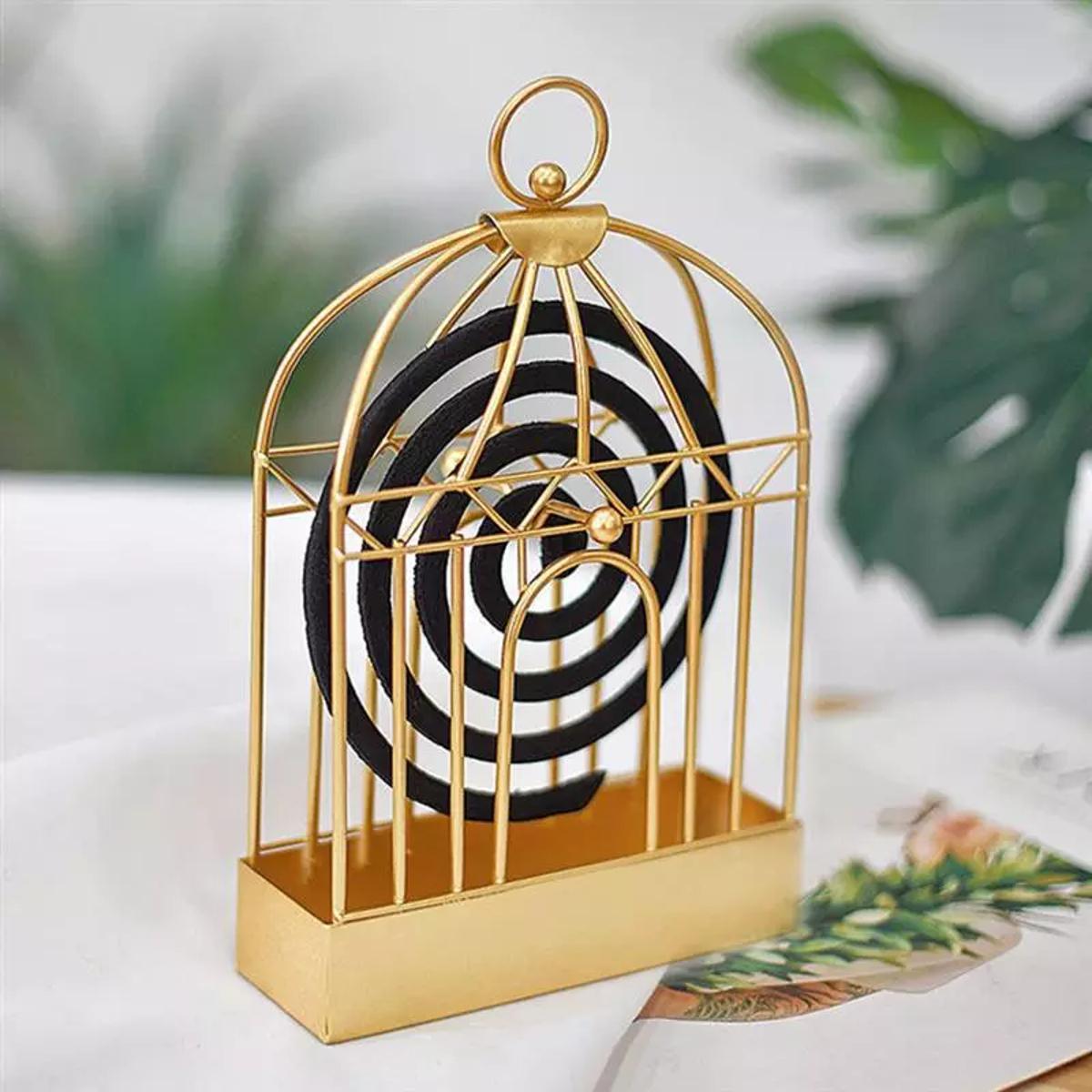 Picture of Mosquito Coil Holder Iron Hollow Mosquito Coils Box, Mosquito Coil Rack Plate with Cover and Handle for Home - NR Mart-2024 - Multicolor