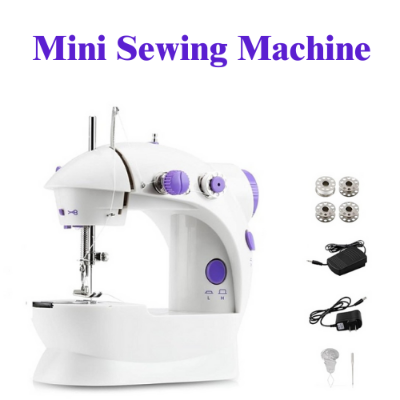 Picture of 8 in 1 Electronic Sewing Machine With Paddle - White and Purple -  NR Mart-2024 - Multicolor