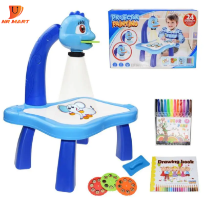 Picture of Children Projection Drawing Board, Led Art Drawing Projector with Light & Music, Projector Drawing Table for Kids -  NR Mart-2024 - Multicolor