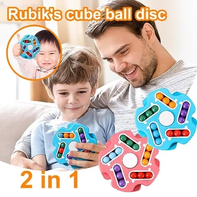 Picture of Toy Children Fingertip Magic Disc Rotating Magic Bean Toy Fidget Puzzle - NR Mart-2024 - Multicolor