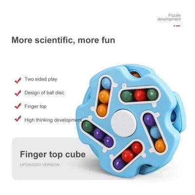 Picture of Toy Children Fingertip Magic Disc Rotating Magic Bean Toy Fidget Puzzle - NR Mart-2024 - Multicolor