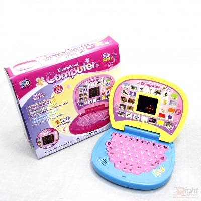 Picture of Educational Kids Computer And Learning ABCD, Words And Numbers Battery Powered Kids Laptop With Led Display And Music - NR Mart-2024 - multicolor