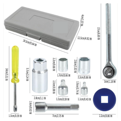 Picture of 40 in 1 Pcs Tool Kit & Screwdriver and Socket Set Automobile & Bike Tool Box Set - NR Mart-2024 - Multicolor