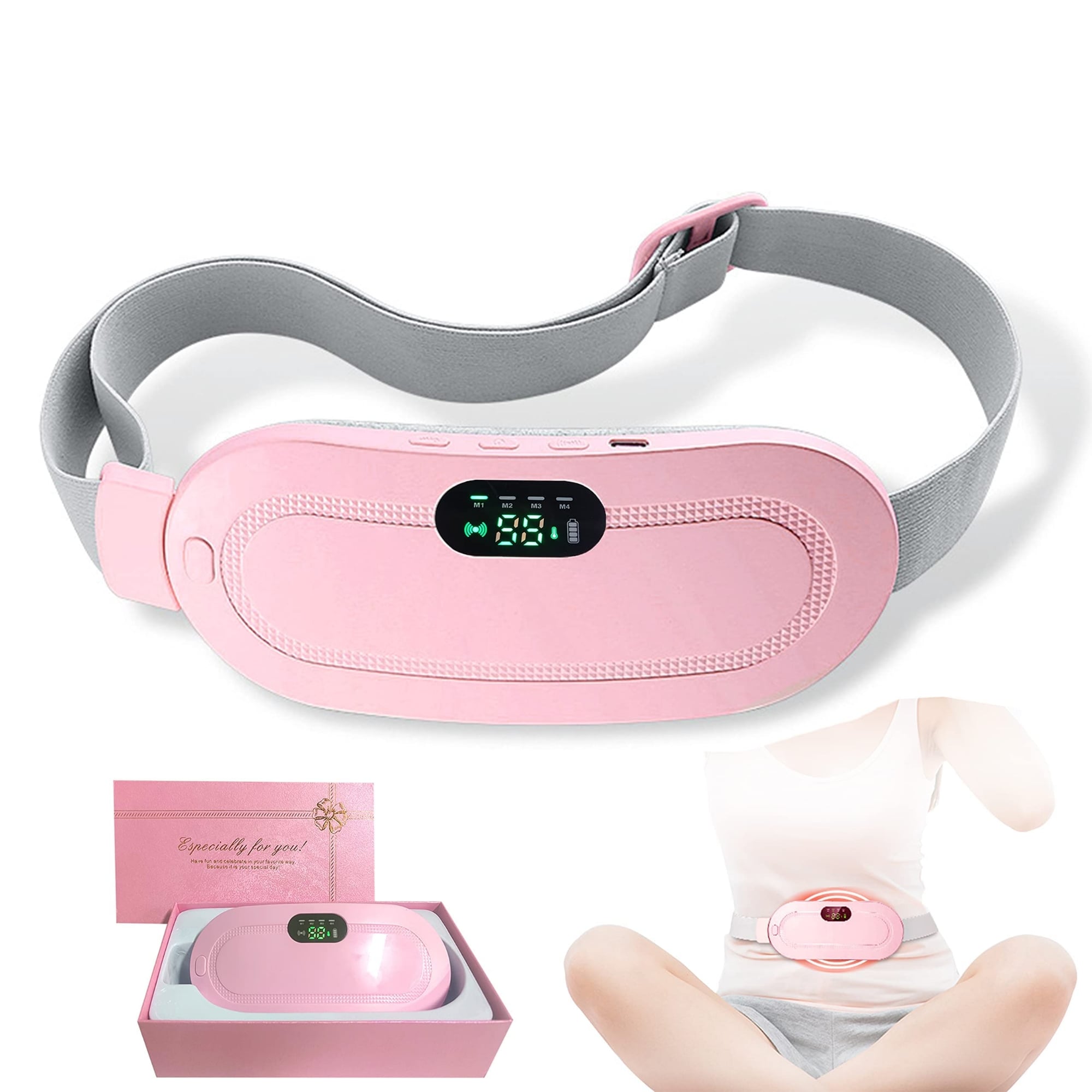 Picture of Period Pain Reliever Belt Heating And Massage - NR Mart-2024 - Multicolor