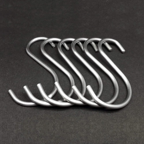 Picture of 5 Stainless Steel Heavy Duty S-Shaped Hooks For Hanging Clothes Kitchen Office Pack Of 5 Hooks - Silver - Wall Hook - Organize With Ease -  Picture Hangers & Hooks -  NR Mart-2024 - Multicolor