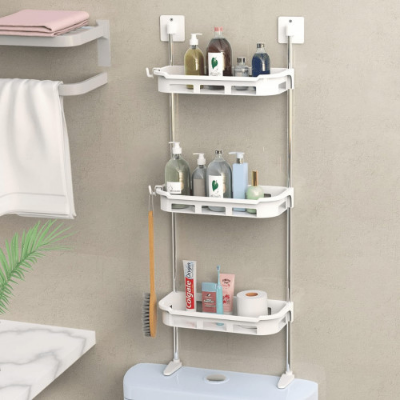 Picture of 3 TIER TOILET TANK TOP CADDY, WALL MOUNTED ORGANIZER, BATHROOM ORAGNAZER - NR Mart-2024 - Multicolor