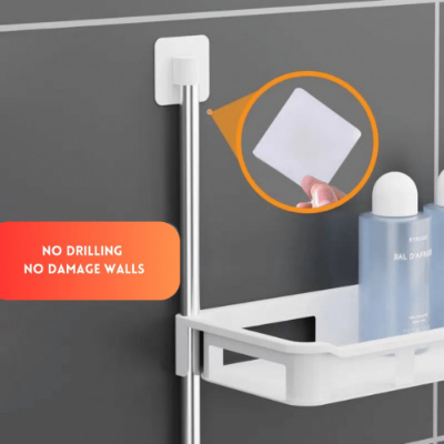 Picture of 3 TIER TOILET TANK TOP CADDY, WALL MOUNTED ORGANIZER, BATHROOM ORAGNAZER - NR Mart-2024 - Multicolor