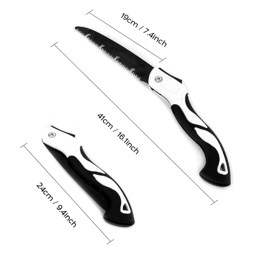 Picture of Folding Saw Heavy Duty Portable Extra Blade Hand Saw For Wood Camping, Dry Wood Pruning Gardening pruning Saw With Hard Teeth -  NR Mart-2024 - Multicolor