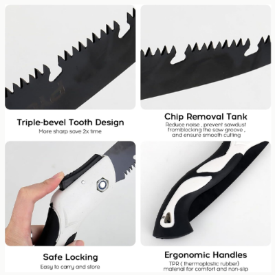Picture of Folding Saw Heavy Duty Portable Extra Blade Hand Saw For Wood Camping, Dry Wood Pruning Gardening pruning Saw With Hard Teeth -  NR Mart-2024 - Multicolor