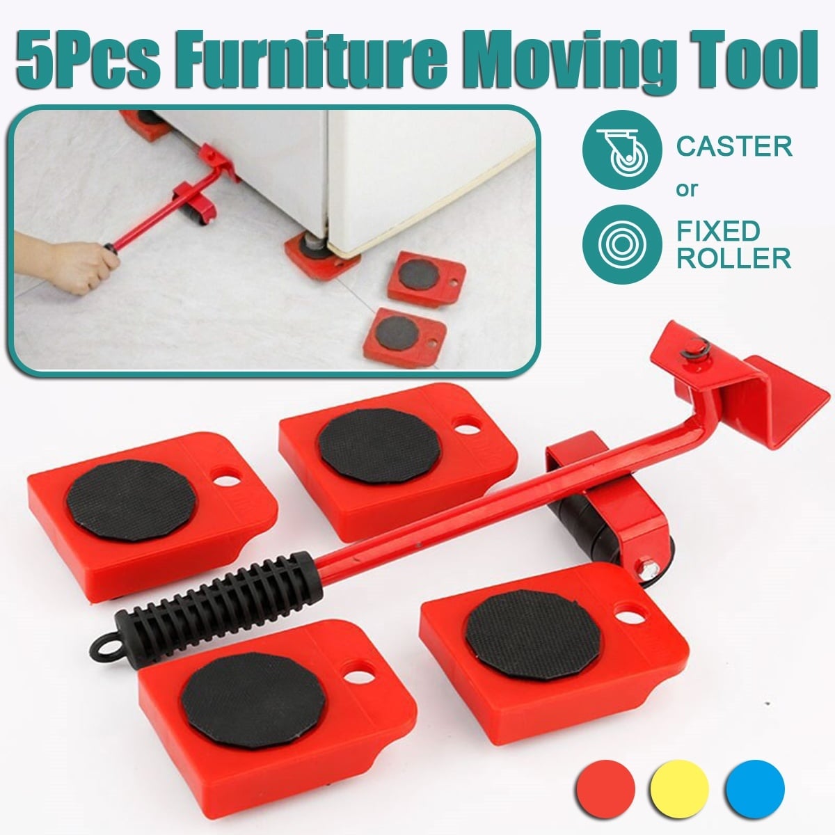 Picture of Furniture Easy Moving Tool Set, Heavy Furniture Moving & Lifting System, Maximum Load Weight - NR Mart-2024 - Multicolor
