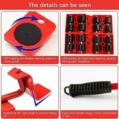 Picture of Furniture Easy Moving Tool Set, Heavy Furniture Moving & Lifting System, Maximum Load Weight - NR Mart-2024 - Multicolor