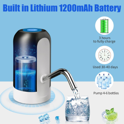 Picture of USB Charging Automatic Water Pump with Water Dispenser - Water Dispenser Accessories -  NR Mart-2024 - Multicolor