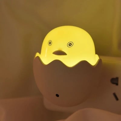 Picture of Nifty Niche - Small Yellow Duck Shaped LED Night Light with Light Sensor, Plug-in Wall Night Lamp - Furniture & Decor - Excellent -  NR Mart-2024 - Multicolor