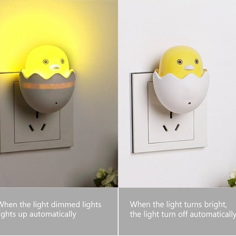 Picture of Nifty Niche - Small Yellow Duck Shaped LED Night Light with Light Sensor, Plug-in Wall Night Lamp - Furniture & Decor - Excellent -  NR Mart-2024 - Multicolor