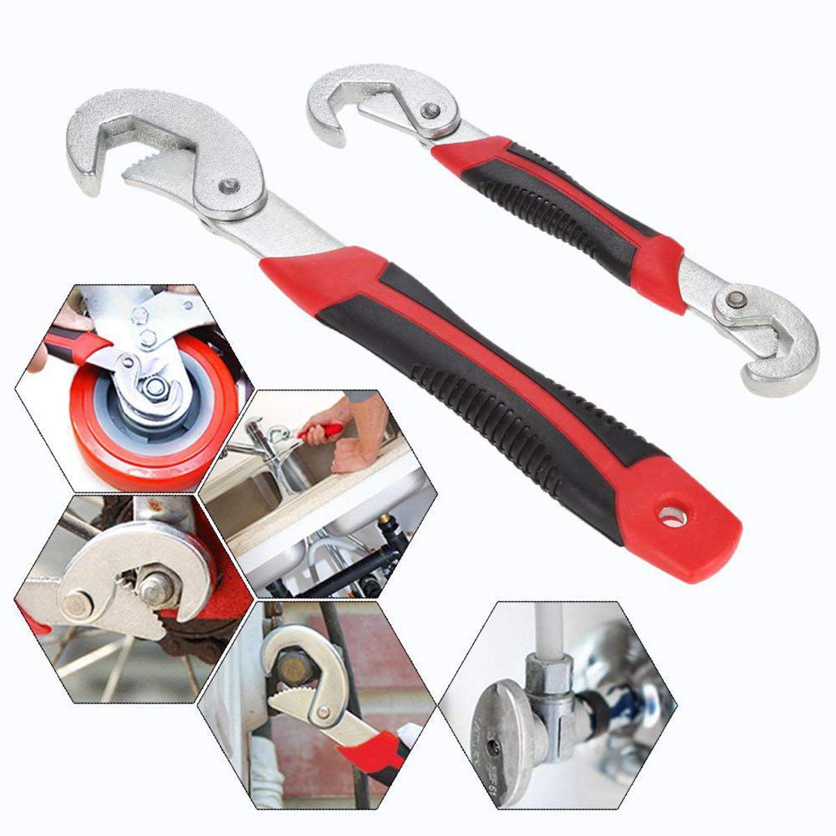 Picture of All in One Multipurpose Auto Adjustable Universal Quick Snap n Grip Wrench Spanner Set Tools - NR Mart-2024 - Multicolor