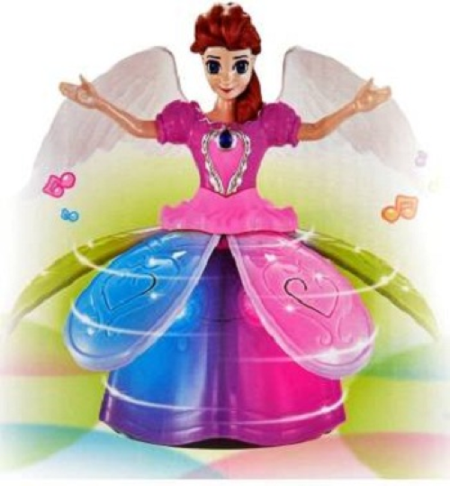 Picture of Princess Music Dancing Doll & Rotating Angel Girl Flashing Lights With Music Gift Toy For Kids Or Baby - NR Mart-2024 - Multicolor
