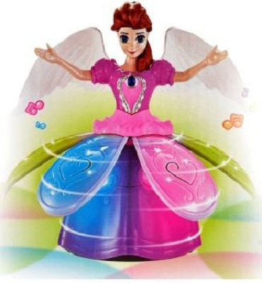 Picture of Princess Music Dancing Doll & Rotating Angel Girl Flashing Lights With Music Gift Toy For Kids Or Baby - NR Mart-2024 - Multicolor