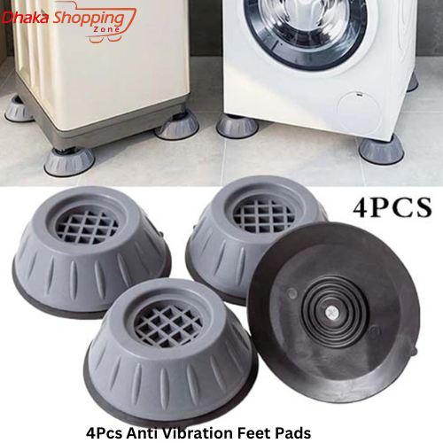 Picture of 4Pcs Anti Vibration Feet Pads Washing Machine Rubber Mat Anti-Vibration Pad Dryer Non-Slip Universal Fixed Washing Machine Stand - Washer & Dryer Parts & Accessories - NR Mart-2024 - Multicolor