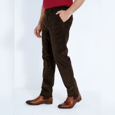 Picture of Coffee-Men’s Corduroy/Cord Stretch Slim Fit Pant
