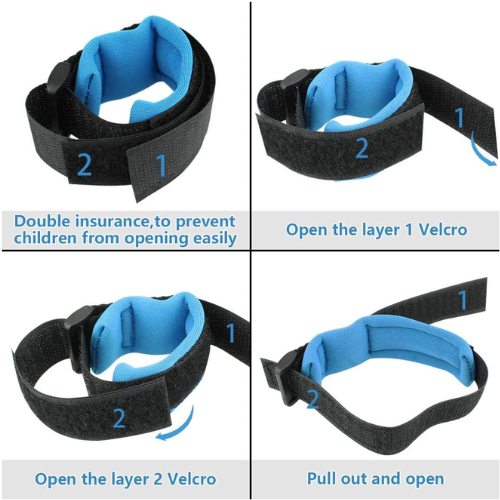 Picture of Anti Lost Wrist Link with Lock and Key for Baby Safety, Best Safety Harness/Band for Kids - NR Mart-2024 - Multicolor