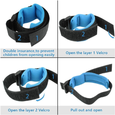 Picture of Anti Lost Wrist Link with Lock and Key for Baby Safety, Best Safety Harness/Band for Kids - NR Mart-2024 - Multicolor