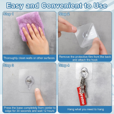 Picture of Hook Non-Marking Screw Punch-Free Wall Stickers Home Seamless Nail With Nut And Nut Cap - NR Mart-2024