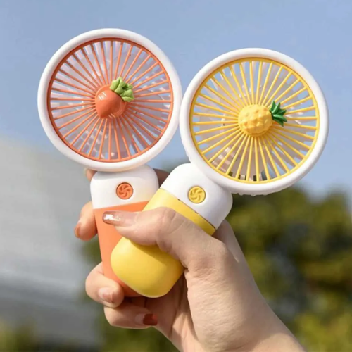 Picture of USB Handheld Fan Mini Wind Power Convenient Fan High Quality Portable Student Office Cute Small Cooling Fans - NR Mart-2024 - Multicolor