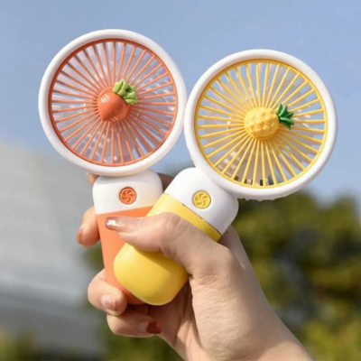 Picture of USB Handheld Fan Mini Wind Power Convenient Fan High Quality Portable Student Office Cute Small Cooling Fans - NR Mart-2024 - Multicolor