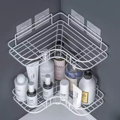 Picture of Bathroom Shelf Shower Organizer Triangle Cosmetic Storage Rack Kitchen Toilet Conbo-NR Mart-2024 - Multicolor