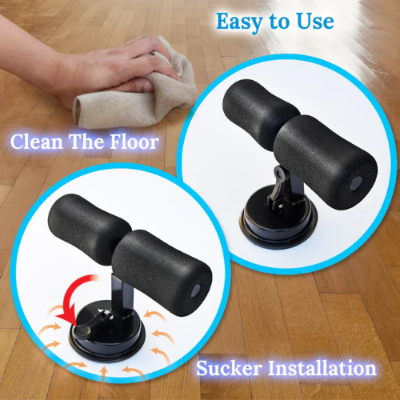 Picture of Self-Suction Sit Up Bar Situp Assist Bar Stand Gym Workout Fitness Equipment-Home Gyms-Nr mart - Multicolor