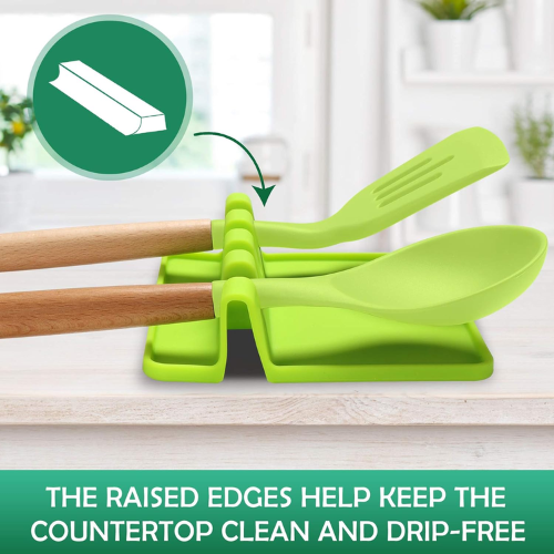 Picture of 1 Piece Multi Function Ladle Spoon Rest Holder-Kitchen Organizers-Nr mart - Multicolor