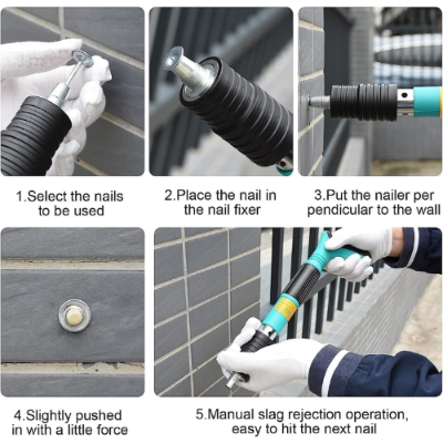 Picture of Manual Steel Nails Gun Tool -  NR Mart-2024 - Multicolor