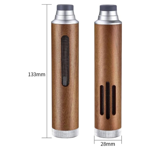 Picture of Carry-on Ashtray Walnut Wood Non-dropping Ashtray Portable Car Smoking Non-projectile Ashtray - NR Mart-2024