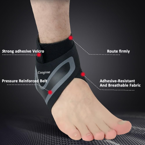 Picture of Nylon Ankle Support Brace, Breathable Plantar Fasciitis Sock With Arch Support Compression Ankle Brace Foot Strap Guard Foot Brace For Sprained Ankle - NR Mart-2024 - Multicolor