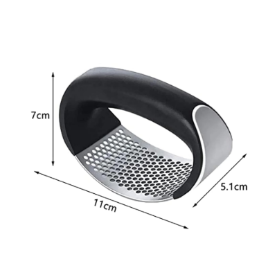 Picture of Stainless Steel Garlic Press Metal Ginger Garlic Chopper Crusher Garlic Cutter Creative Hand Press Garlic Tools Kitchen Gadgets - NR Mart-2024 - Multicolor