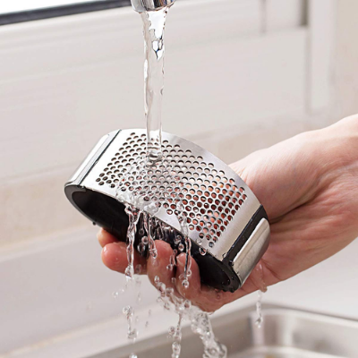 Picture of Stainless Steel Garlic Press Metal Ginger Garlic Chopper Crusher Garlic Cutter Creative Hand Press Garlic Tools Kitchen Gadgets - NR Mart-2024 - Multicolor