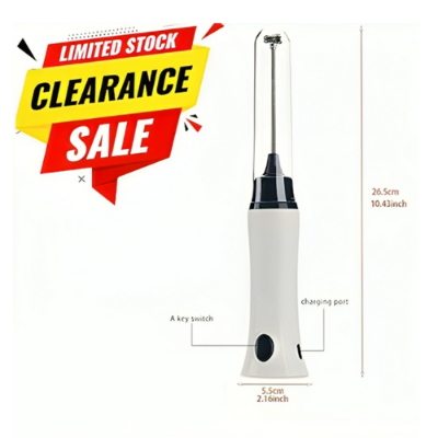 Picture of Household Electric Milk Foamer Rechargeable Handheld Cake Baking Blender Coffee Mixer Egg Beaters Milk Frother -  NR Mart-2024 - Multicolor