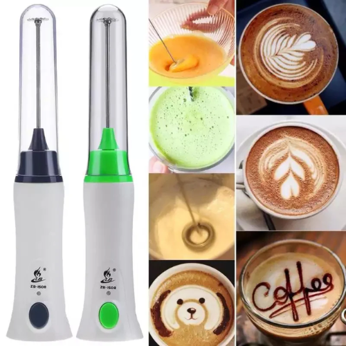 Picture of Household Electric Milk Foamer Rechargeable Handheld Cake Baking Blender Coffee Mixer Egg Beaters Milk Frother -  NR Mart-2024 - Multicolor