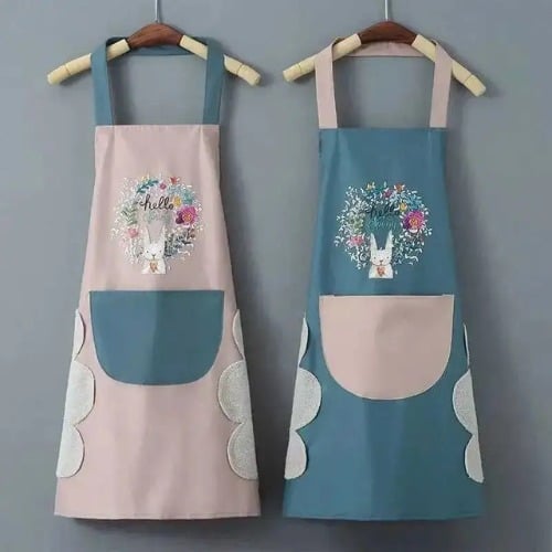 Picture of Waterproof Kitchen Apron Apron Kitchen Cooking And Washing Dishes Big Pocket Housework Apron Good Effect And Easy To Use - NR Mart-2024 - Multicolor