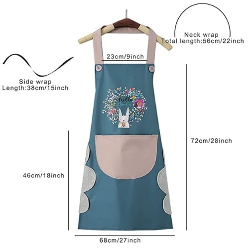 Picture of Waterproof Kitchen Apron Apron Kitchen Cooking And Washing Dishes Big Pocket Housework Apron Good Effect And Easy To Use - NR Mart-2024 - Multicolor