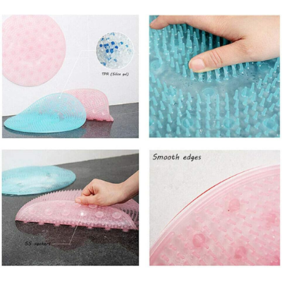 Picture of Foot Massager Shower Silicone Massage Feet Bath Foot Brush Scrubber Scrub Exfoliating Spa Shower Remove Dead Skin Foot Care-Beauty Tools-Foot Relief Accessories & Tools - NR Mart-2024 - Multicolor