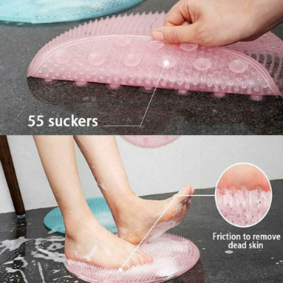 Picture of Foot Massager Shower Silicone Massage Feet Bath Foot Brush Scrubber Scrub Exfoliating Spa Shower Remove Dead Skin Foot Care-Beauty Tools-Foot Relief Accessories & Tools - NR Mart-2024 - Multicolor